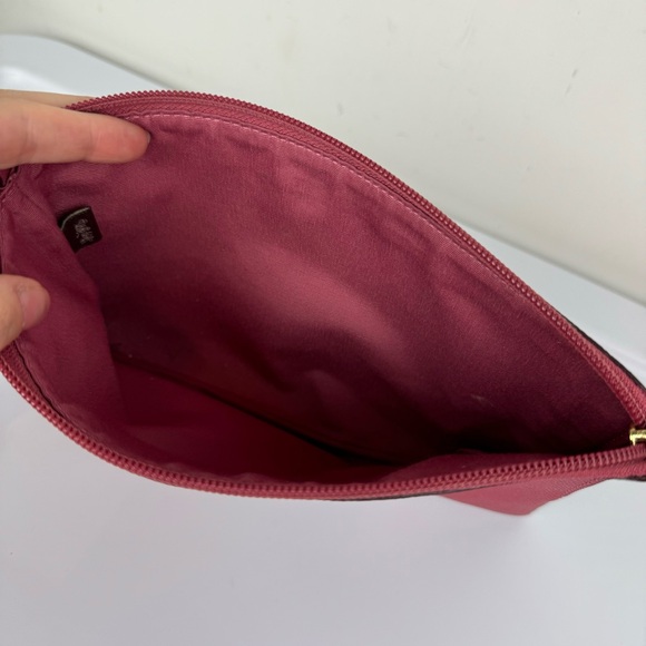 Coach Story Patch Clutch Wristlet Mauve Rosey Pink - Picture 10 of 10